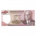 Тунис 1 динар 1980 год - Амфитеатр, президент Хабиб Бургиба UNC