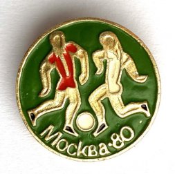 Значок. Олимпийские игры 1980. Футбол