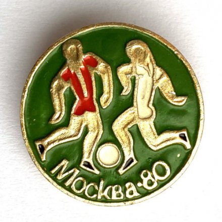 Значок. Олимпийские игры 1980. Футбол