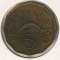 Танзания 5 сенти 1973 год