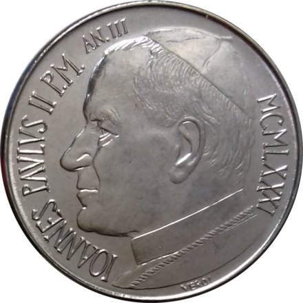 Ватикан 50 лир 1981 год - Помощь заключенным, немощным и беднякам