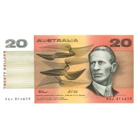 Австралия 20 долларов 1991 год - портрет Сэра Чарльза Эдварда Кингсфорд-Смита UNC