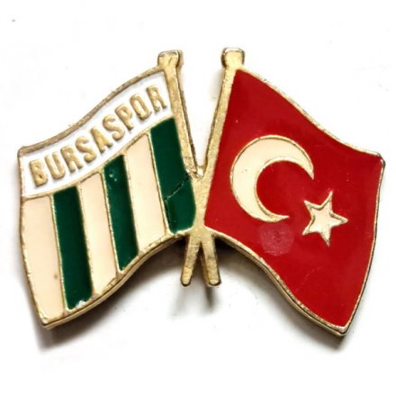 Значок Bursaspor. Футбольный клуб &quot;Бурсаспор&quot;. Турция