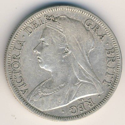 Великобритания 1/2 кроны 1901 год