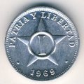 Куба 1 сентаво 1969 год