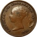 Великобритания 1/2 фартинга 1844 год
