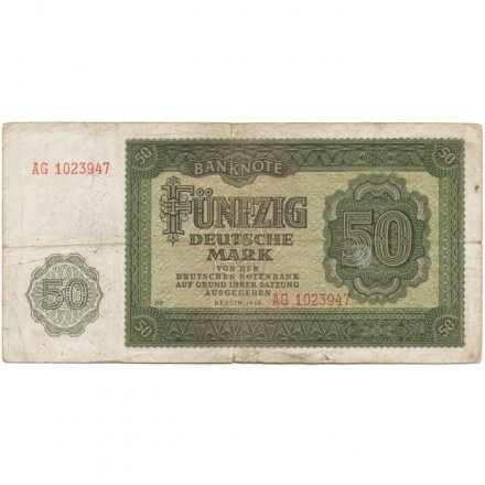 ГДР 50 марок 1948 год - F