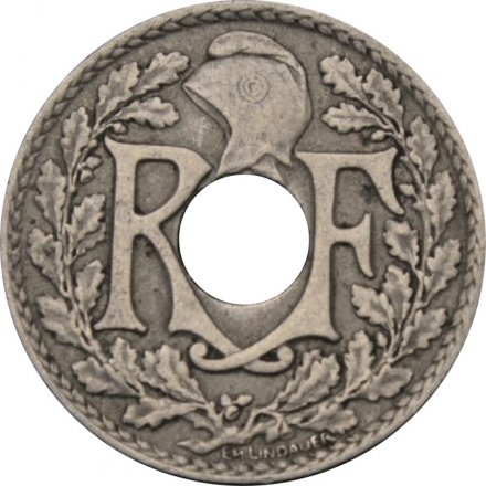Франция 10 сантимов 1919 год