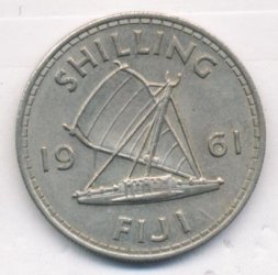 Фиджи 1 шиллинг 1961 год