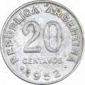 Аргентина 20 сентаво 1952 год