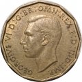 Великобритания 3 пенса 1945 год (никель-латунь)