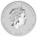 Австралия 1 доллар 2019 год - Лунный календарь. Год Свиньи с позолотой