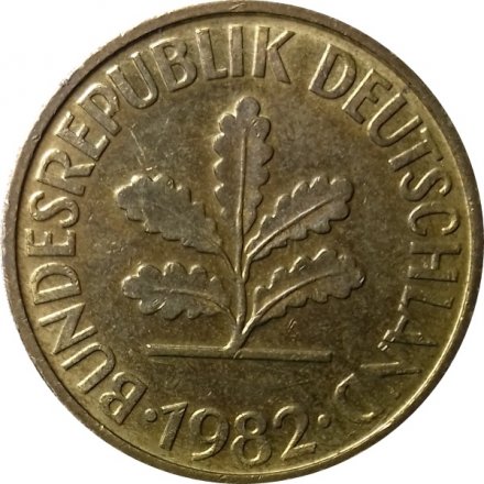 ФРГ 10 пфеннигов 1982 год (G)
