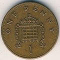 Великобритания 1 пенни 1991 год
