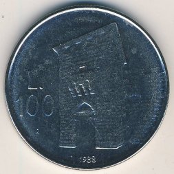 Сан-Марино 100 лир 1988 год