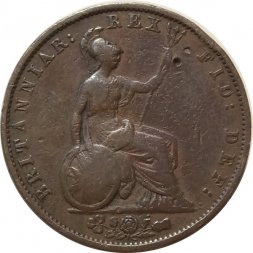 Великобритания 1/2 пенни 1831 год