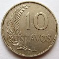 Перу 10 сентаво 1940 год