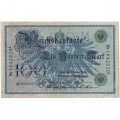 Германия 100 марок 1908 год (зеленая печать) - VF