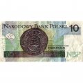 Польша 10 злотых 2016 год - VF