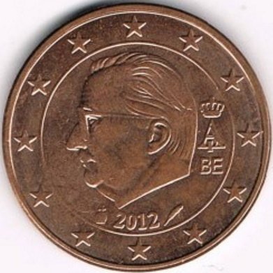 Бельгия 5 евроцентов 2012 год