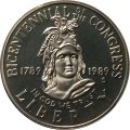 США 1/2 доллара 1989 год - 200 лет Конгрессу (S)