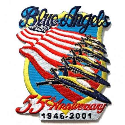 Шеврон 55 лет &quot;Blue Angels&quot; (Голубые ангелы). 1946-2001. ВВС США.
