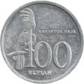 Индонезия 100 рупий 1999 год - Пальмовый чёрный какаду