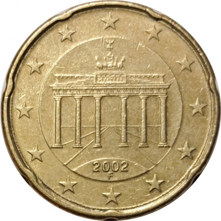 Германия 20 евроцентов 2002 год (F)