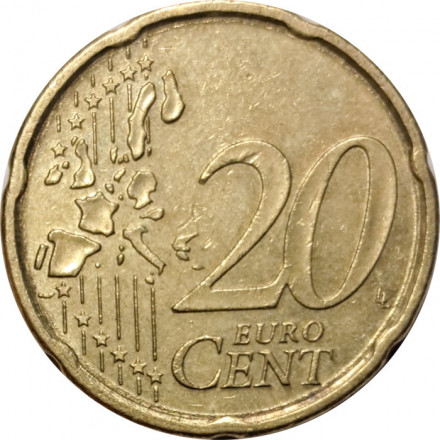 Германия 20 евроцентов 2002 год (F)