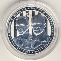 Монета США 1 доллар 2013 год