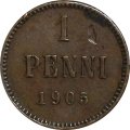 Финляндия 1 пенни 1905 год