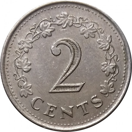 Мальта 2 цента 1982 год