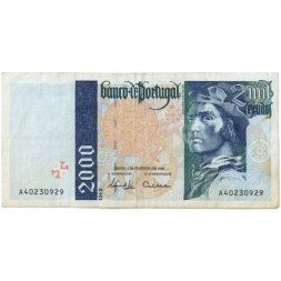 Португалия 2000 эскудо 1996 год - VF