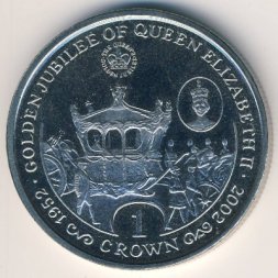 Гибралтар 1 крона 2002 год