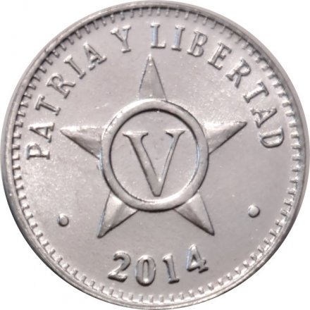 Куба 5 сентаво 2014 год UNC