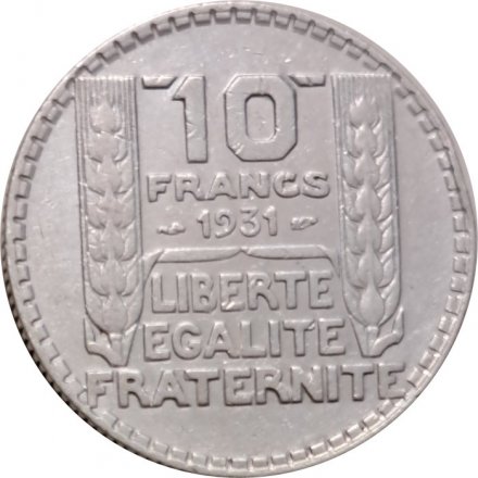 Франция 10 франков 1931 год - Республика