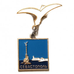Значок Севастополь. Чайка. Памятник (подвес) тип 2