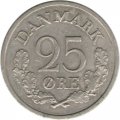 Дания 25 эре 1962 год