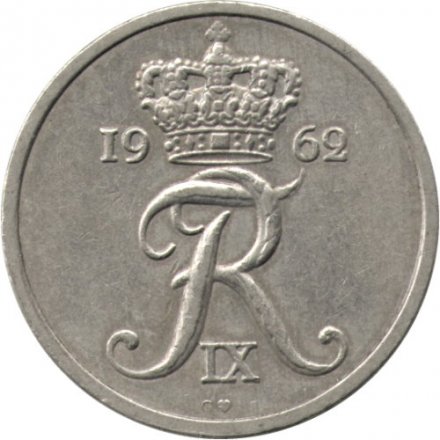 Дания 25 эре 1962 год