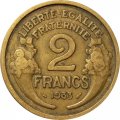 Франция 2 франка 1933 год