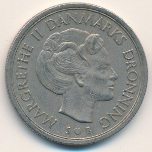 Дания 5 крон 1974 год
