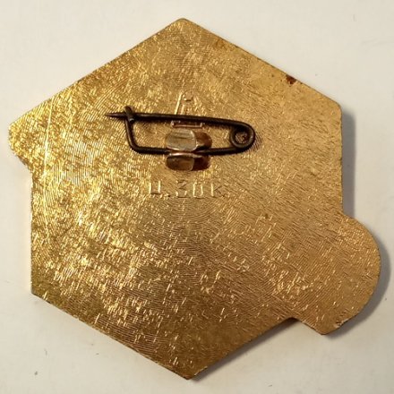 Значок Спорт. Кавголово. 1974. Прыжки на лыжах с трамплина. Белка