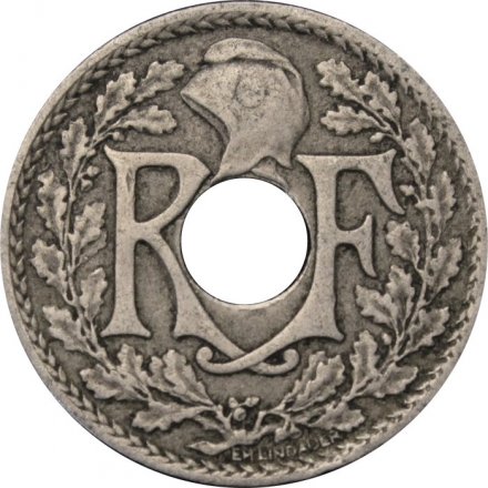 Франция 5 сантимов 1920 год