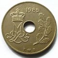 Дания 25 эре 1985 год - Королева Маргрете II