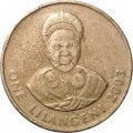 Свазиленд 1 лилангени 2003 год - Мсвати III