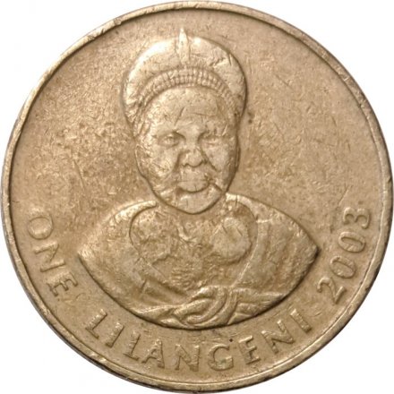 Свазиленд 1 лилангени 2003 год - Мсвати III