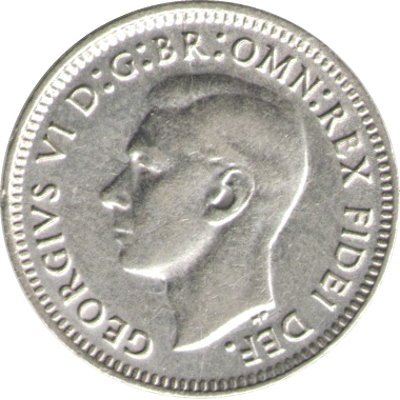 Австралия 3 пенса 1950 год