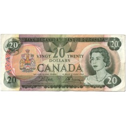 Канада 20 долларов 1979 год - подписи Crow-Bouey - VF