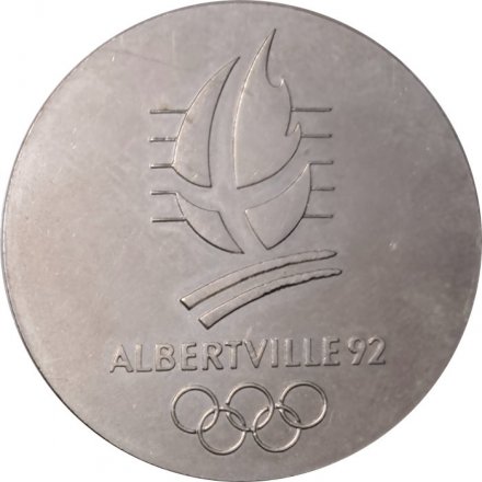 Настольная медаль Albertville 1992. Альбервиль. Франция. Зимние Олимпийские игры 1992
