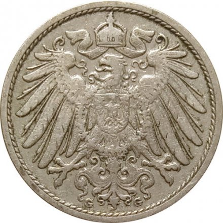 Германия 10 пфеннигов 1905 год (G)
